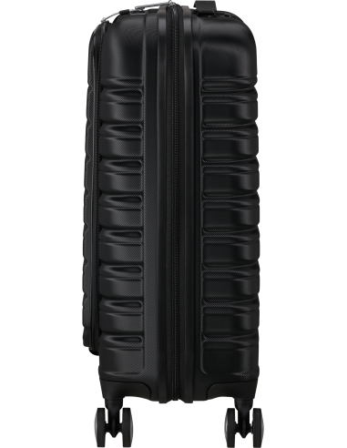 Valise cabine Easy Access 55 cm American Tourister Flashline Shadow Black, vue de profil