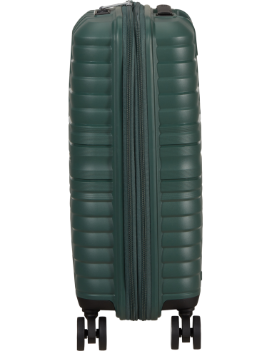 Valise cabine extensible 55 cm American Tourister Flytwist Afterdark Pine, vue de profil