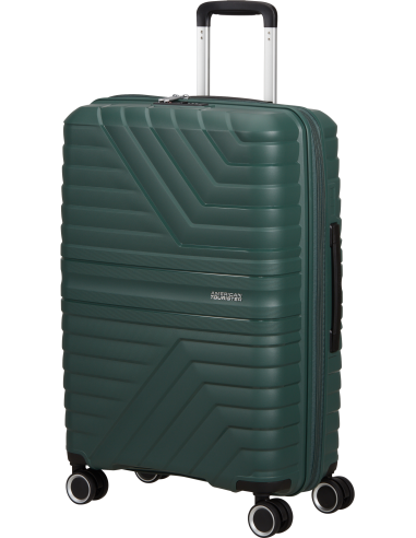 Valise soute extensible 67 cm American Tourister Flytwist Afterdark Pine, vue de trois quarts