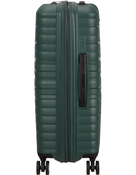 Valise soute extensible 67 cm American Tourister Flytwist Afterdark Pine, vue de profil