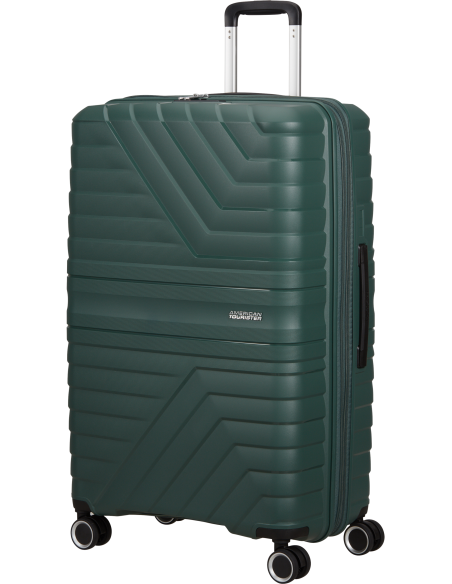 Valise soute extensible 78 cm American Tourister Flytwist Afterdark Pine, vue de trois quarts
