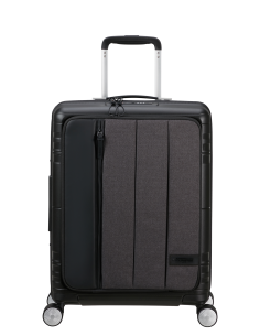 Valise cabine extensible 55 cm American Tourister Hello Cabin Grey Melange, référence 149416-8412