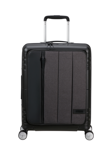 Valise cabine extensible 55 cm American Tourister Hello Cabin Grey Melange, référence 149416-8412