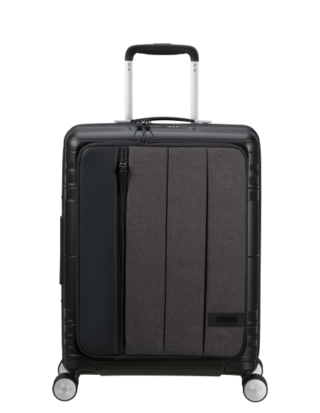 Valise cabine extensible 55 cm American Tourister Hello Cabin Grey Melange, référence 149416-8412