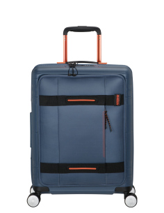 Valise cabine Coated 55 cm American Tourister Hello Cabin Navy/Orange, référence 149417-6032