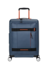 Valise cabine Coated 55 cm American Tourister Hello Cabin Navy/Orange, référence 149417-6032
