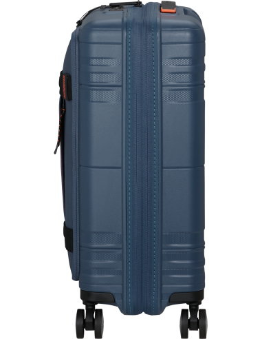 Valise cabine Coated 55 cm American Tourister Hello Cabin Navy/Orange, vue de profil