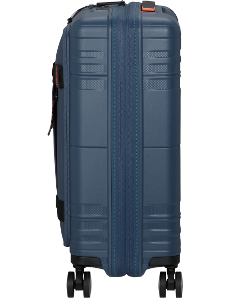 Valise cabine Coated 55 cm American Tourister Hello Cabin Navy/Orange, vue de profil
