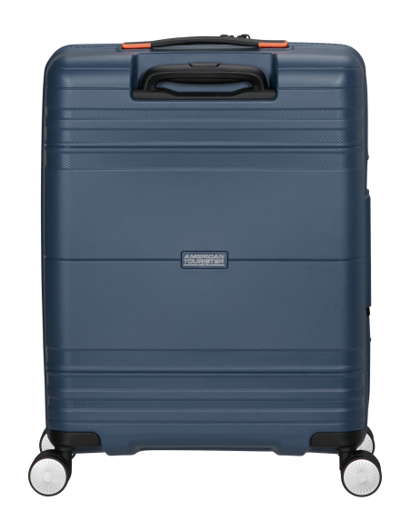 Valise cabine Coated 55 cm American Tourister Hello Cabin Navy/Orange, vue arrière