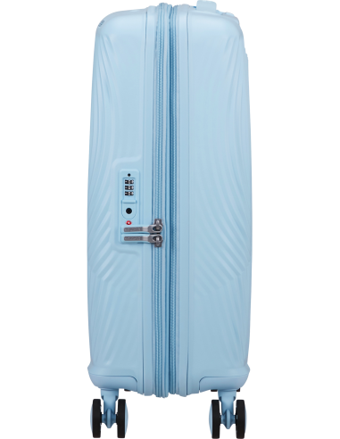 Valise cabine extensible 55 cm American Tourister Mickey Magic Mickey Pastel Blue, vue de profil