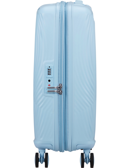 Valise cabine extensible 55 cm American Tourister Mickey Magic Mickey Pastel Blue, vue de profil