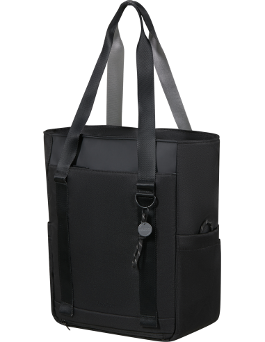 Cabas PC 14,1 pouces American Tourister Minima Noir, vue de trois quarts