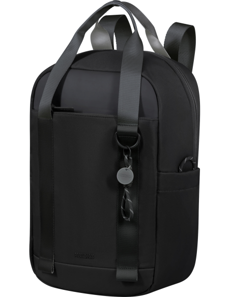 Sac à dos S 35 cm American Tourister Minima Noir, vue de trois quarts