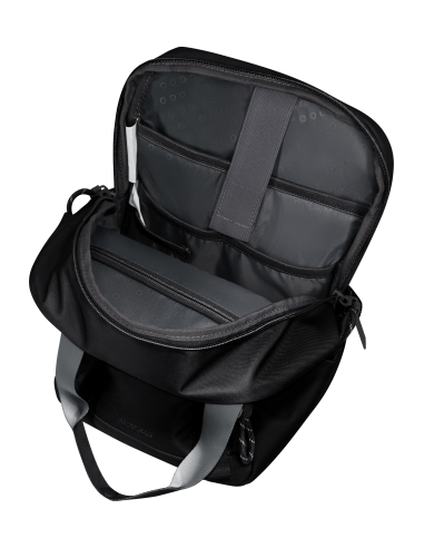 Sac à dos S 35 cm American Tourister Minima Noir, intérieur ouvert et rangements