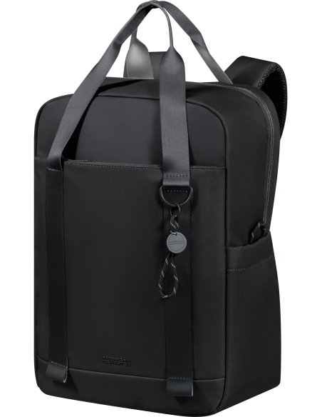 Sac à dos PC M 15,6 pouces American Tourister Minima Noir, vue de trois quarts