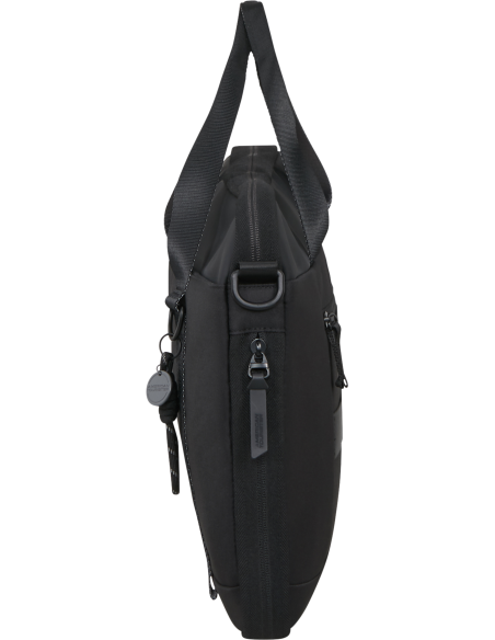 Sacoche PC extensible 15,6 pouces American Tourister Minima Noir, vue de profil