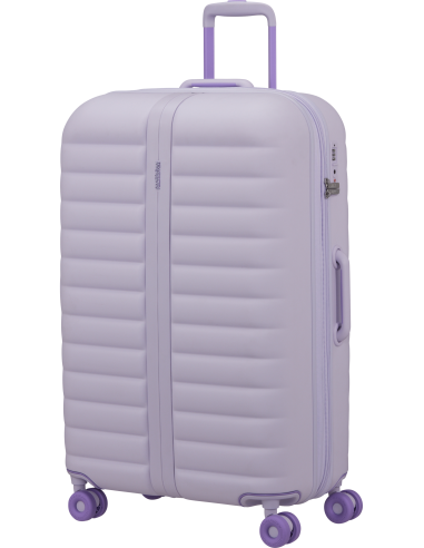 Valise soute extensible 78 cm American Tourister Neovibe Fresh Lilac, vue de trois quarts