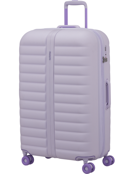 Valise soute extensible 78 cm American Tourister Neovibe Fresh Lilac, vue de trois quarts