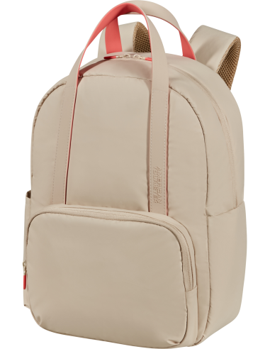 Sac à dos PC M 15,6 pouces American Tourister Puffypop Beige, vue de trois quarts