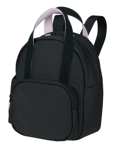 Mini-sac à dos S 35 cm American Tourister Puffypop Noir, vue de trois quarts