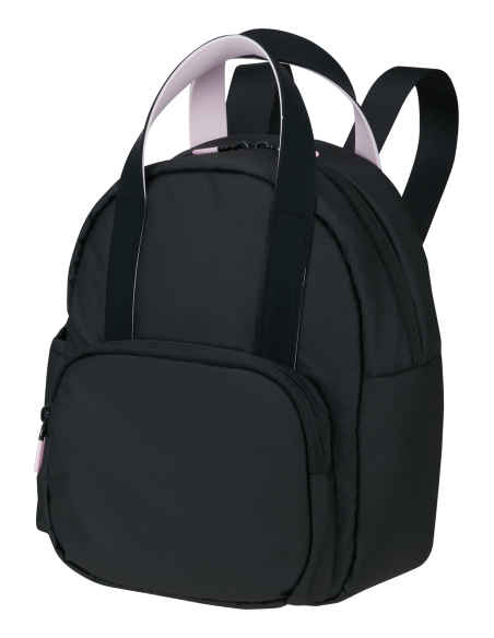 Mini-sac à dos S 35 cm American Tourister Puffypop Noir, vue de trois quarts