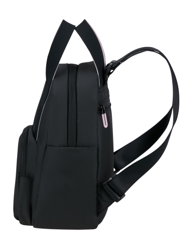 Mini-sac à dos S 35 cm American Tourister Puffypop Noir, vue de profil