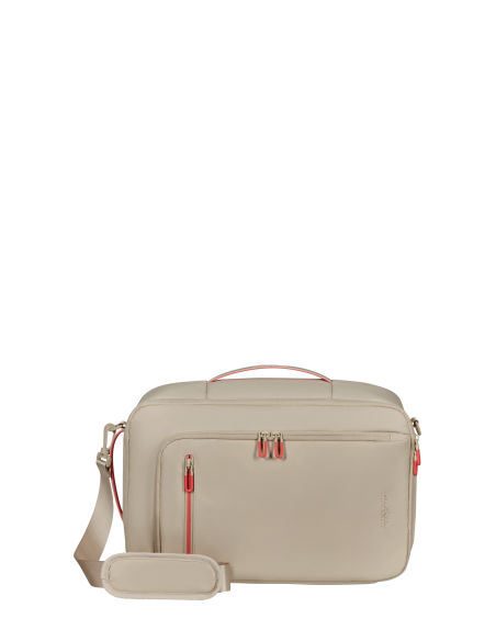 Sac cabine 3-en-1 PC 14 pouces American Tourister Puffypop Beige, référence 156528-1030