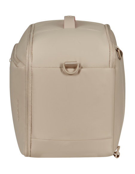 Sac cabine 3-en-1 PC 14 pouces American Tourister Puffypop Beige, vue de profil
