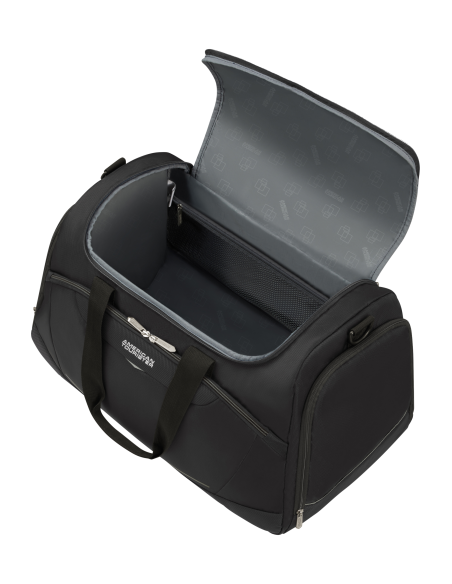 Sac de voyage 52,5 cm American Tourister SummerRide Noir, intérieur ouvert et rangements