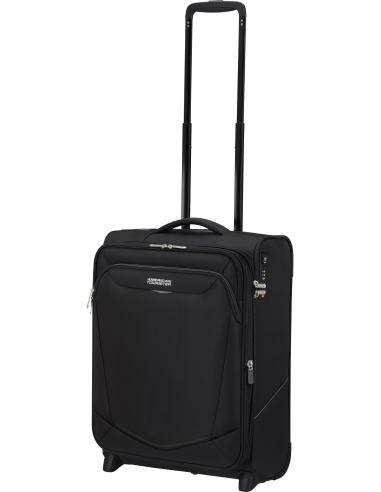 Valise cabine 2 roues 55 cm American Tourister SummerRide Noir, poignée télescopique entièrement sortie
