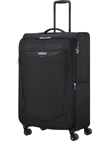 Valise soute XL 80 cm American Tourister SummerRide Noir, poignée télescopique entièrement sortie