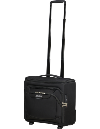 Valise sous-siège 36/55 cm American Tourister SummerRide Noir, poignée télescopique entièrement sortie