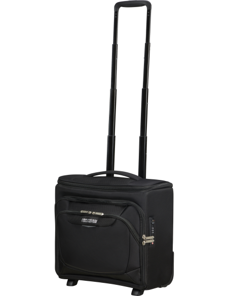 Valise sous-siège 36/55 cm American Tourister SummerRide Noir, poignée télescopique entièrement sortie