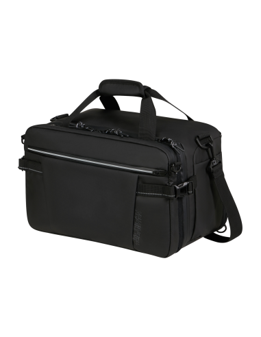 Sac cabine 3-en-1 PC 14 pouces American Tourister Upventure Noir, vue de trois quarts