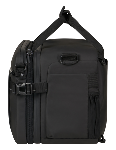 Sac cabine 3-en-1 PC 14 pouces American Tourister Upventure Noir, vue de profil