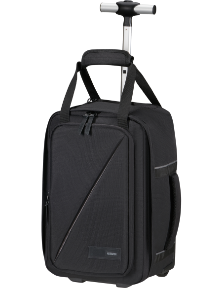 Sac à dos S à roulettes 40 cm American Tourister Take2cabin Noir, vue de trois quarts