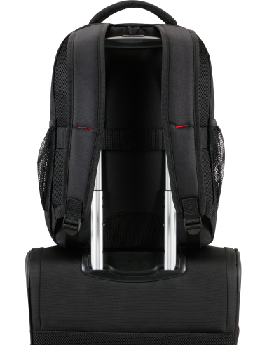 Sac à dos PC 15,6 pouces American Tourister Urban Groove Noir, passant sur une valise