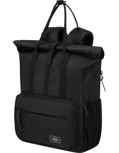 Sac à dos roll-top PC 15,6 pouces American Tourister Urban Groove Noir, vue de trois quarts