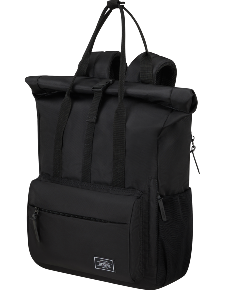 Sac à dos roll-top PC 15,6 pouces American Tourister Urban Groove Noir, vue de trois quarts