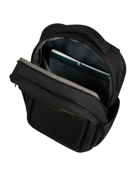 Sac à dos PC 15,6 pouces 45 cm American Tourister Urban Groove Noir, compartiment ouvert et sangles
