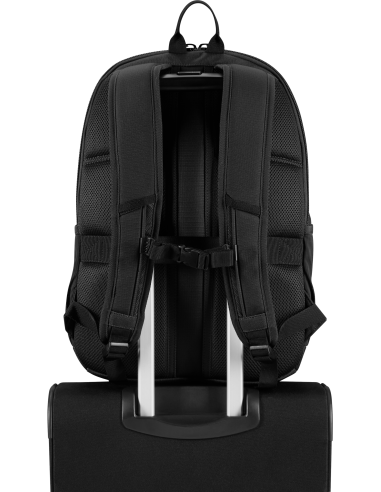 Sac à dos PC 15,6 pouces American Tourister Urban Groove Noir, passant sur une valise