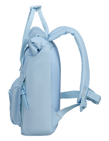 Mini-sac à dos 31 cm American Tourister Urban Groove Pastel Blue, vue de profil