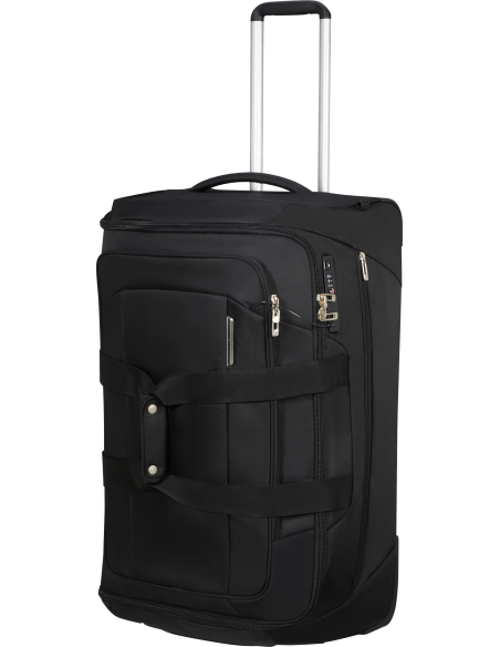 Sac à roulettes 74 cm Samsonite Respark Ozone Black, poignée télescopique entièrement déployée
