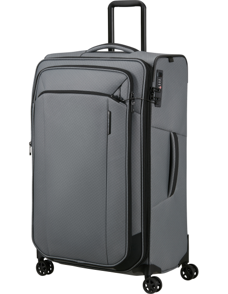 Valise 79 cm Samsonite Respark LTD Charcoal Amber, vue de trois quarts