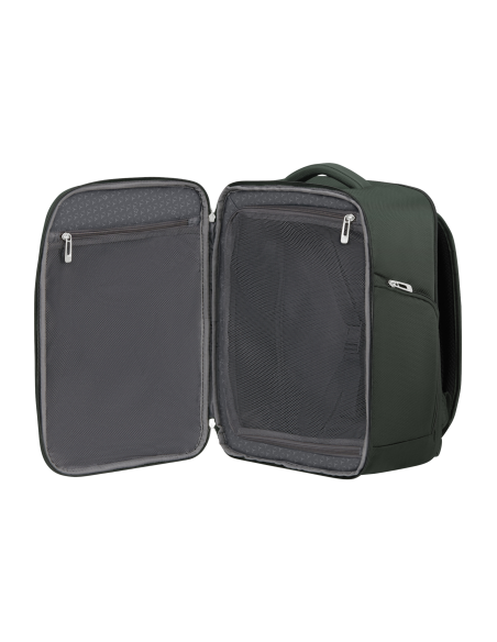 Sac à dos S 40 cm Samsonite Respark Forest Green, compartiments ouverts et poches filet