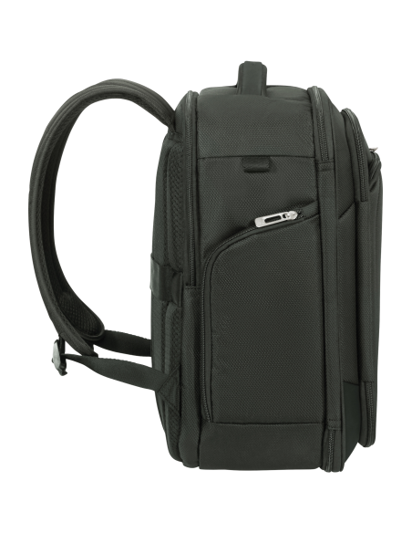 Sac à dos S 40 cm Samsonite Respark Forest Green, profil et bretelles