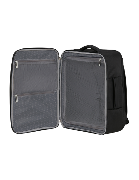 Sac à dos M 45 cm Samsonite Respark Ozone Black, compartiments ouverts et poches filet
