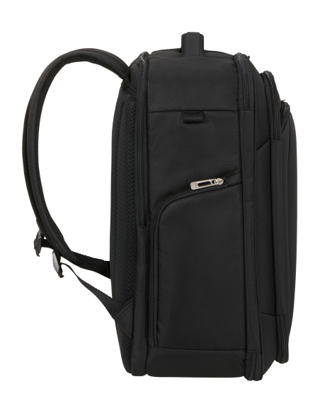 Sac à dos M 45 cm Samsonite Respark Ozone Black, profil et bretelles