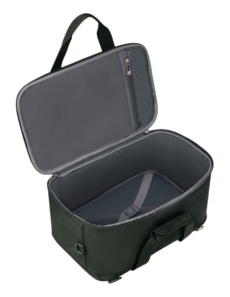 Sac 3-en-1 40 cm Samsonite Respark Forest Green, compartiment ouvert