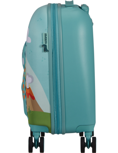 Valise enfant 4 roues 47 cm American Tourister Wondertrips Dino, vue de profil